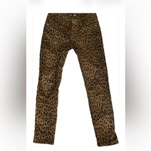 Forever 21 Cheetah suede jeans